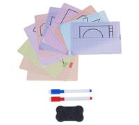 Grille de dessin symétrique pour enfants - Planche à dessin - Pratique - Jouet pour enfants d'âge préscolaire - Moteur fin - Outil de symétrie éducative