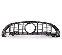 Grille De Devant Grille De Capot De Voiture Pour Calandre GT Pour Mercedes Pour Benz Classe C W206 C180 C200 C300 C350 Style Grill 2021 2022 + Grille De Pare-Choc Avant(C63 B With Camera)