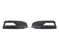 Grille De Devant Style RS4 Pour Pour A4 Pour B8.5 Pour Pour S4 2013 2014 2015 Pare-chocs Antibrouillard Couvercle Lampe Grille Grill Grille De Pare-Choc Avant(Chrome Without Hole)