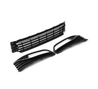 Grille De Devant Un Ensemble Calandre Centrale Pare-chocs Avant Voiture + Gril Calandre Lampe Antibrouillard Pour VW Pour POLO 2014-2017 Grilles Course Grille De Pare-Choc Avant