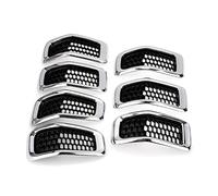 Grille De Devant Un Ensemble Grilles Course Voiture Insérer Une Maille D'aération Sortie Lunette Pour Jeep Pour Cherokee 2014-2018 Calandre Supérieure Pare-chocs Avant Grille De Pare-Choc Avant