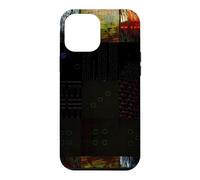 Grille de Distorsion numérique P bstract Glitch Art Coque pour iPhone 12 Pro Max