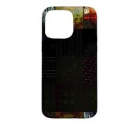 Grille de Distorsion numérique P bstract Glitch Art Coque pour iPhone 15 Pro Max