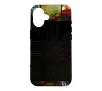 Grille de Distorsion numérique P bstract Glitch Art Coque pour iPhone 16