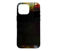 Grille de Distorsion numérique P bstract Glitch Art Coque pour iPhone 16 Pro Max