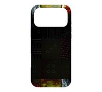 Grille de Distorsion numérique P bstract Glitch Art Coque pour iPhone 17 Pro Max