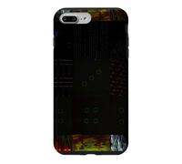 Grille de Distorsion numérique P bstract Glitch Art Coque pour iPhone 7 Plus/8 Plus