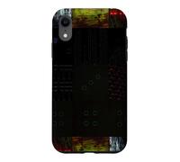 Grille de Distorsion numérique P bstract Glitch Art Coque pour iPhone XR
