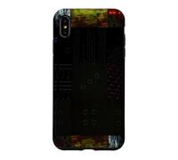 Grille de Distorsion numérique P bstract Glitch Art Coque pour iPhone XS Max