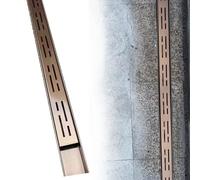 Grille de drainage à canal étroit 39 po, grille décorative en acier inoxydable for tranchée sol garage, crépine française fine, 3 couleurs