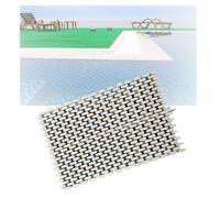 Grille de Drainage à débordement, Grille de trop-Plein de Piscine en Plastique Blanc, largeurs Multiples: 18-30cm x 100cm(25x100CM/5pieces)