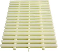 Grille de Drainage Anti-Vortex pour gouttières extérieures, Grille d'égout Robuste et Durable, adaptée aux gouttières de terrasse (Largeur 20 cm - 1 pièce) Beige