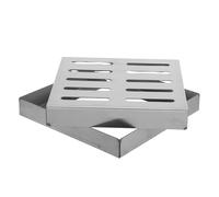 Grille de Drainage Argenté en Acier Inoxydable 12x12 Pouces