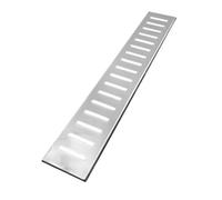 Grille De Drainage Caniveau Grilles de drainage d'égout en acier inoxydable, couvercle de drain rectangulaire intérieur, utilisé pour couvrir les salles de bains, les cuisines et les cours(Single hole