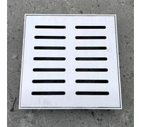 Grille de drainage carrée en acier inoxydable 304, couverture pour gouttières d'extérieur, dimensions multiples 10-60 cm, pour cour et égouts, 40 x 40 cm