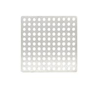 Grille De Drainage Carrée en Acier Inoxydable, for L'extérieur Et L'intérieur, Grille De Drainage À Trous avec Évidement Régulier, Idéale comme Grille De Douche Ou comme(10x10cm)