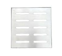 Grille De Drainage Carrée en Métal, Siphon De Sol Robuste en Acier Inoxydable for Intérieur Et Extérieur avec Cadre, for Garage, Jardin, Allée, Patio, Cour, Trottoir, Terrasse(60x60x3cm)