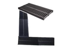 Grille de drainage de débordement Grille de drainage avec grille, utilisée for la couverture de fossé de drainage intérieur/cour/terrasse, panneau de drainage de fossé en PEHD for grille de piscine de