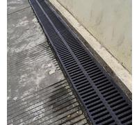 Grille de Drainage de Tranchée Juxtaposable,40-50 Cm,pour Sol en Béton,pour sous-Sol,Bassin de Captage,Garage,Jardin,Cour,Villa