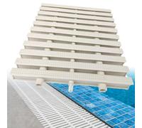 Grille de Drainage Efficace pour Piscine, Bande de Couverture Durable et réparable pour trop-Plein d'eau, Tapis de Grille en Plastique PP Robuste pour Une Utilisation int