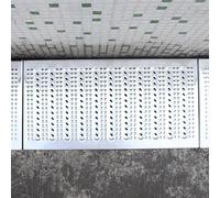 Grille De Drainage en Acier Inoxydable 1 2 3 4 Pack, Toit De Cuisine Balcon Gouttière D’égout Plaque De Crépine Antidérapante pour Tranchée, Ponceau, Puits, 4pc, 1.5mm - 58X15X2.5cm