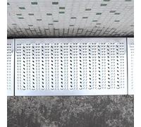 Grille De Drainage en Acier Inoxydable 1 2 3 4 Pack, Toit De Cuisine Balcon Gouttière D’égout Plaque De Crépine Antidérapante pour Tranchée, Ponceau, Puits, 3pc, 2mm - 58X25X2.5cm