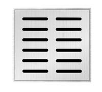 Grille De Drainage En Acier Inoxydable À Double Rangée De Trous, Couverture De Drainage Extérieur Antidérapante (30 X 30 cm)