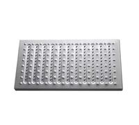 Grille de drainage en acier inoxydable, grilles de drainage pour cuisines commerciales, caniveau de drainage extérieur en métal pour allées, égouts, cour et cuisine de ferme(Silver,W20cm/7.87in)