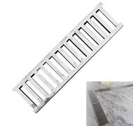 Grille de Drainage en Acier Inoxydable, Grilles de Vidange Métallique, Caniveau Exterieur de Remplacement pour Cuisines, Piscines et Parkings(100 * 25 * 2.5cm/40 * 10 * 1in)