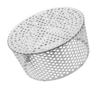 Grille de Drainage en Dôme Acier Inoxydable pour Gouttière Extérieure | Maille Respirante, Pose sans Outil, Limite les Débris, Jardin et Drains Extérieurs, Argenté