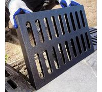 Grille De Drainage en Fonte, Grille D'égout, Couvercle De Canalisation Robuste, pour Garage, Rue, Cour(50x25x3cm)