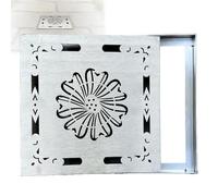 Grille de Drainage Extérieure en Acier Inoxydable, Couvercle de Regard, pour Retenir les Débris et les Feuilles(15x15x3cm/6x6x1in)