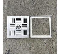 Grille de drainage extérieure plate pour bassins de récupération, jardin, terrasse, système de drainage amovible en métal pour une gestion efficace de l'eau