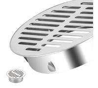 Grille de Drainage Grand DiamèTre | Siphon de Sol Anti-Blocage & Anti-Odeur - Acier Inoxydable Bonde de Douche pour Toilette, Buanderie, Cuisines (50/60/80/100mm)(50mm/2in)