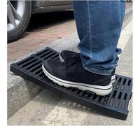 Grille de Drainage Grille Caniveau Couvercle de drainage en résine polymère noire pour sous-sol/allée/trottoir en ciment, Grille de canal robuste Drainage extérieur de l’eau de pluie(50X50X4cm(19.7X19