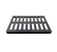 Grille de Drainage Grille De Drainage En Fonte, Couvercle De Drain D'égout Extérieur Robuste, Couvercle De Regard D'eau De Pluie, Plaque De Couverture De Drainage De Tranchée Robuste(19.7x15.8x1.18in)