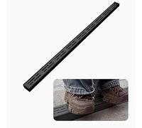 Grille de Drainage Noire Durable - Drain de tranchée carré en métal pour balcons et Bords de Route, Protections de gouttières extérieures FA