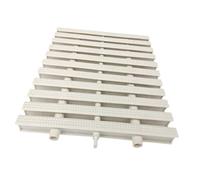 Grille de drainage pour piscine, Grille de débordement drainage piscine en PVC, blanche, plusieurs tailles, paquet 2 à 10 pièces(25x 100cm,4pcs)