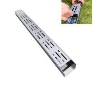 Grille de Drainage pour Tranchée de 1 M de Long pour Cour,Drain Et Grille D'Allée en Acier Inoxydable 304,Tuyau de Gouttière Robuste,Crépines de Drainage Linéaires (L 15 Cm X H 5 Cm).
