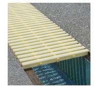 Grille de drainage rectangulaire pour piscine - Grille d'évacuation efficace du canal d'écoulement d'eau, protection durable pour une gestion fiable de l'eau en plein air