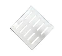 Grille De Drainage Robuste en Acier Inoxydable for L'extérieur Et L'intérieur, avec Couvercle De Drainage Polyvalent Et Creux Uniforme for Allée, Trottoir, Béton Et Cour(25x25x3cm)