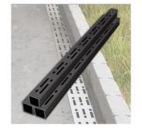 Grille de drainage, Système de drainage tranchée en acier inoxydable trottoir cour(3pcs,100x7x3cm)