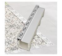 Grille de drainage, Système de drainage tranchée linéaire(100x30x35cm/39.4x11.8x13.8in)