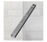 Grille de drainage, Système de drainage tranchée linéaire en acier inoxydable(100x6.5x5cm/39.37x2.55x1.96in)