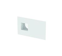 Grille de façade combinée ComfoEdge Dupla DN125, raccordement air extérieur à droite, blanc, RAL 9016 de Zehnder - 990430571