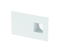 Grille de façade combinée ComfoEdge Dupla DN160, prise d'air extérieur à gauche, blanc, RAL 9016 de Zehnder - 990430574