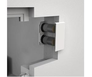 Grille de façade DUO Blanc, Kit de montage intérieur extra-plat LAD select DUO avec 60 m³/h de Aereco - 200098