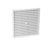 Nicoll Grille d'aération spéciale façade à sceller M214 – Combinaison carrée blanc