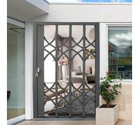 grille de fenêtre antivol Fenêtre Pliante Anti-eff Barres de fenêtre pliantes blanches en métal, 67, 63, 59, 55, 51, 47 pouces large, barrière protection coulissante horizontale for(32x59in/80x150cm)