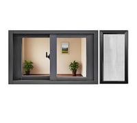 grille de fenêtre antivol Fenêtre Pliante Anti-eff Fenêtre de sous-sol, fenêtre coulissante amovible for, fenêtres intérieures et extérieures en aluminium(WxH 18x48 in/45x120cm)